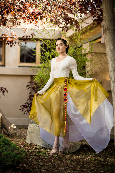 Sheer Skirt Overlay - LEEHWA WEDDING