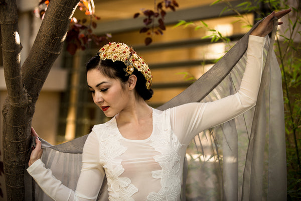 Sheer Skirt Overlay - LEEHWA WEDDING