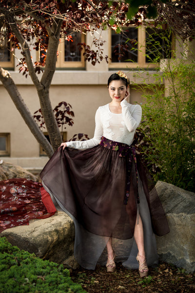 Sheer Skirt Overlay - LEEHWA WEDDING