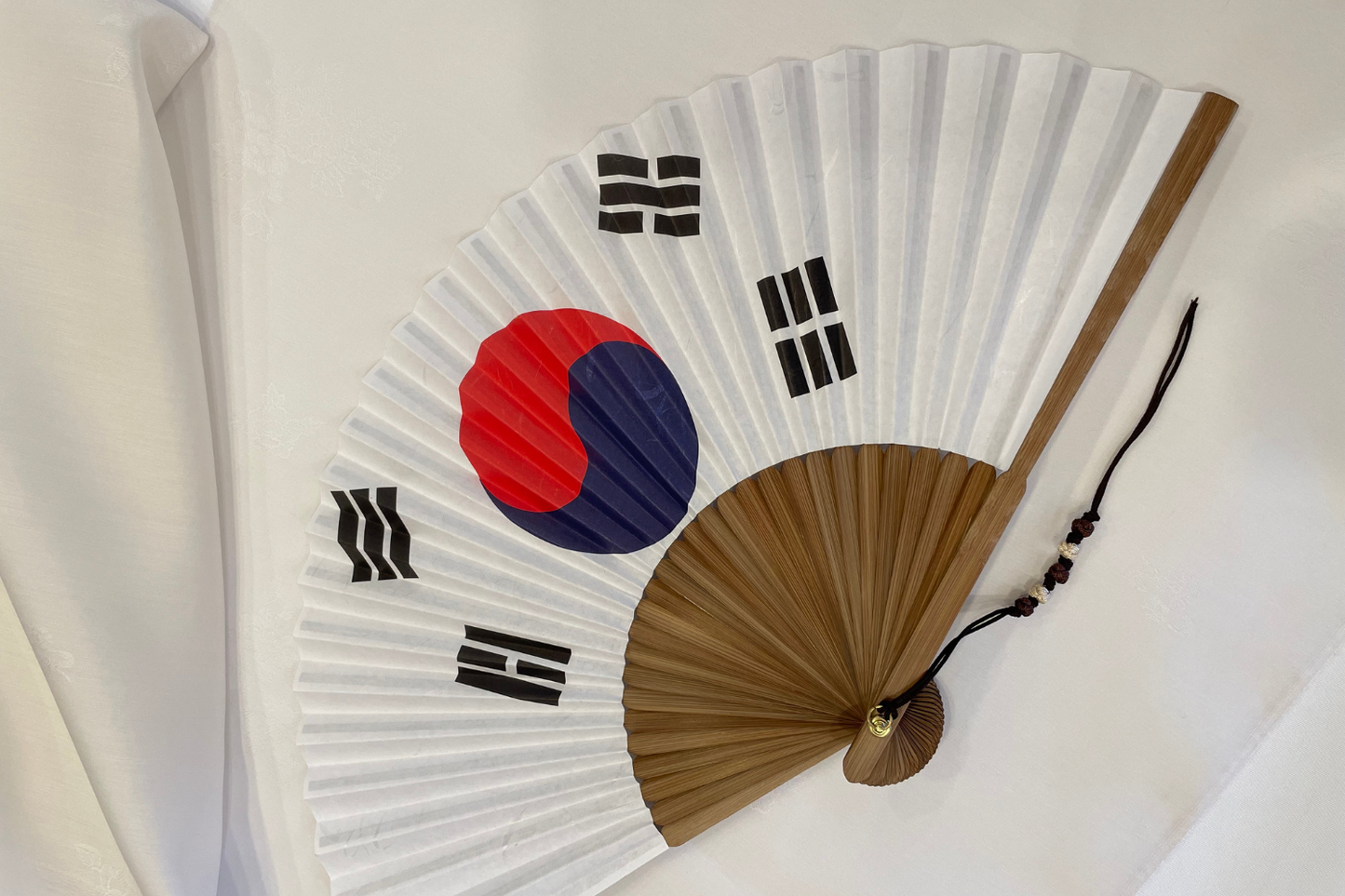 Folded Fan - Korean Flag