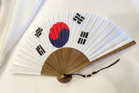 Folded Fan - Korean Flag