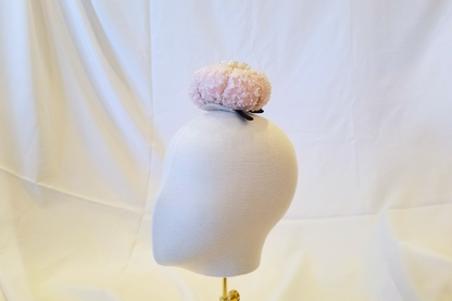 Pink Flower Jokduri Traditional Korean Coronet