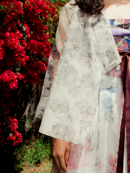 Marble Floral Modern Jeogori Jacket