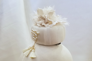 Pearls and Tassels Jokduri Traditional Korean Coronet