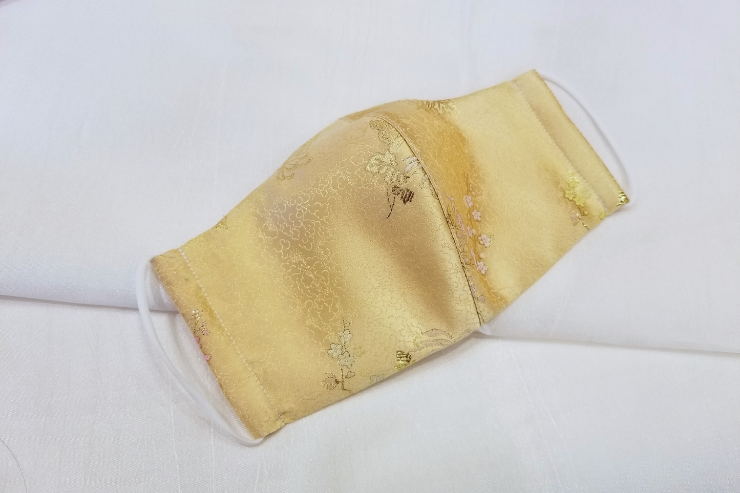 Yellow Premium Silk Mask