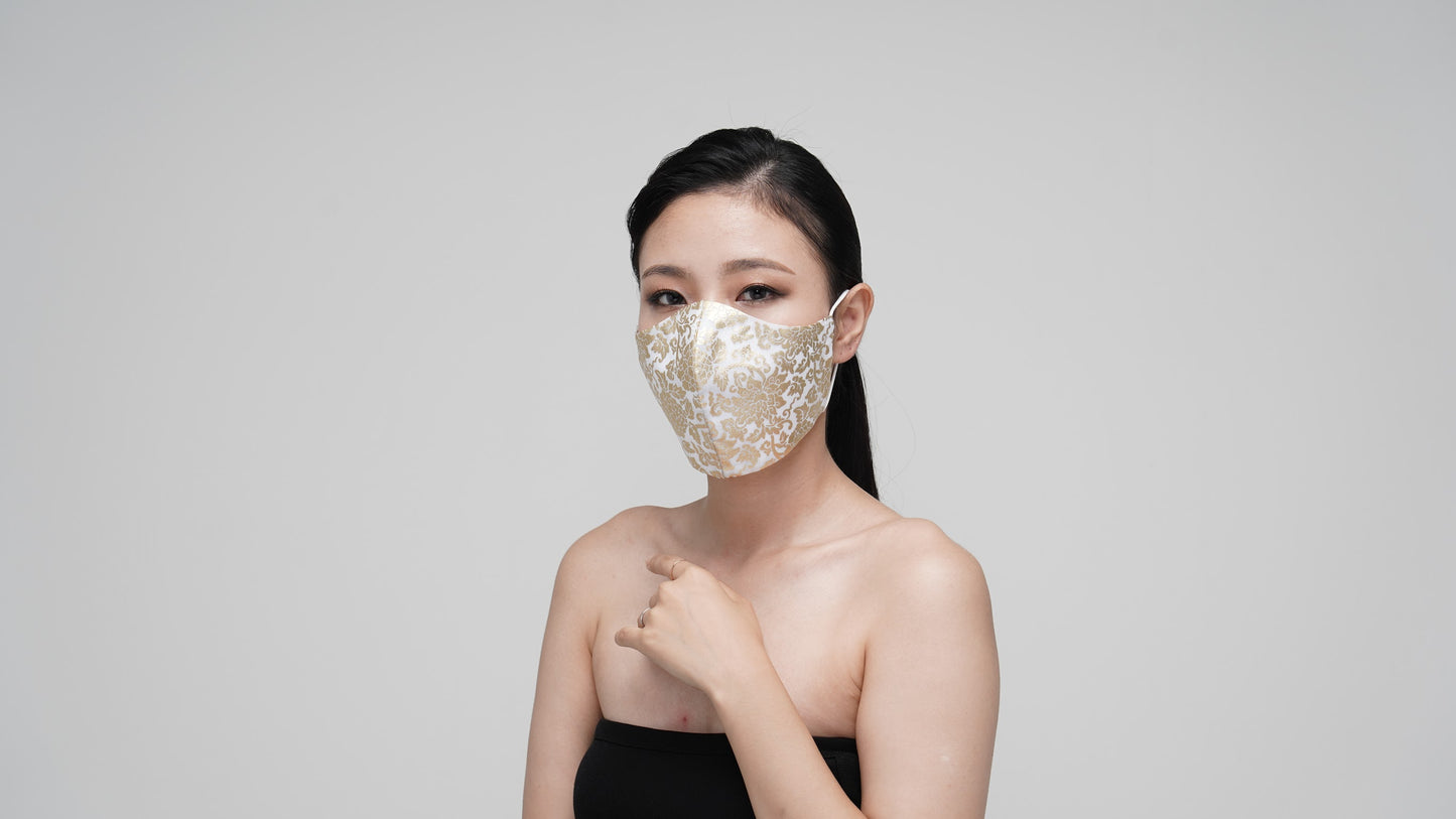 White Gold Mask - LEEHWA WEDDING