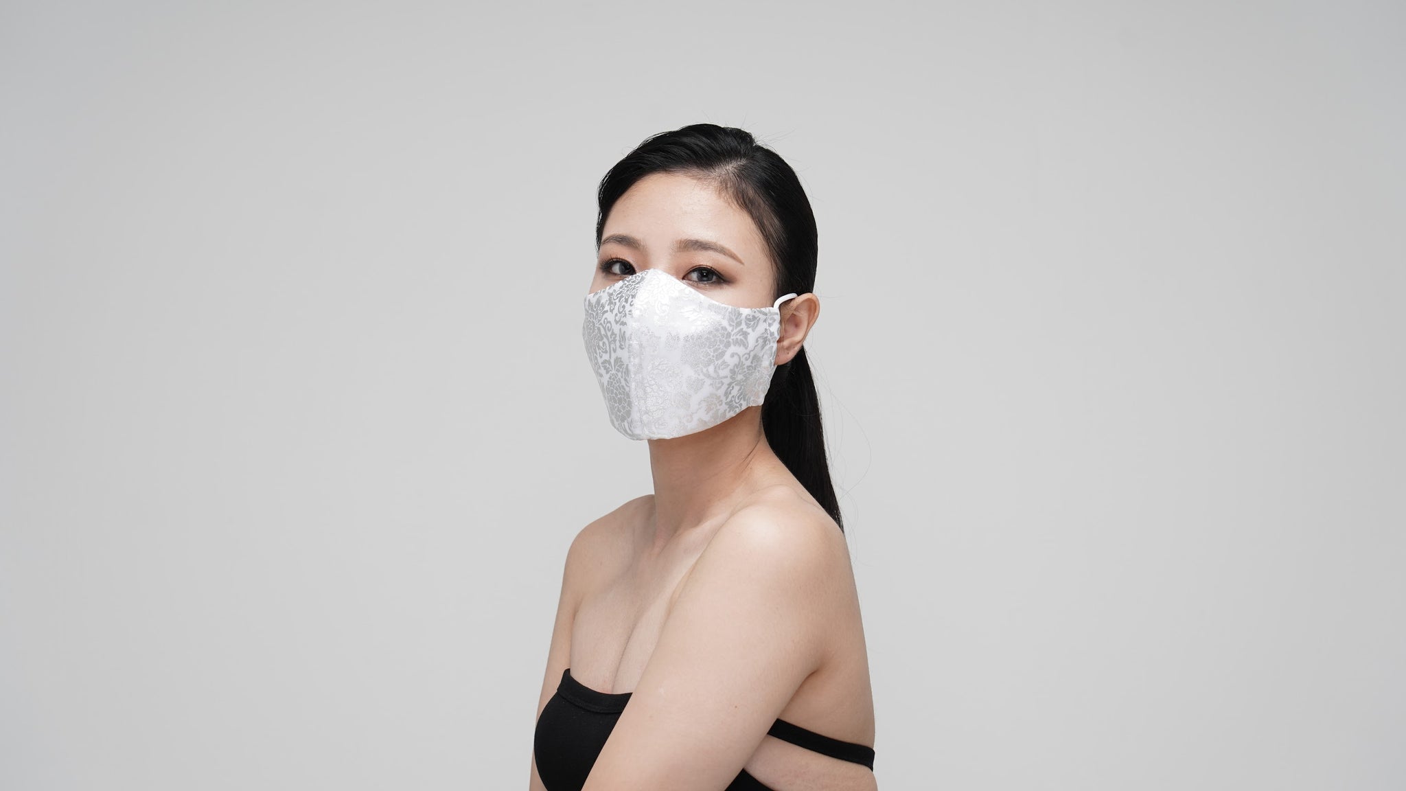 White Silver Mask - LEEHWA WEDDING