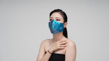 Teal Satin Mask - LEEHWA WEDDING