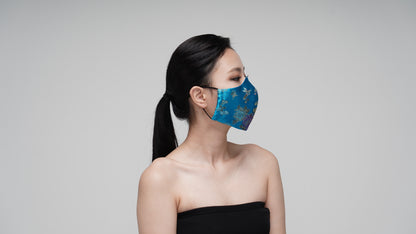 Teal Satin Mask - LEEHWA WEDDING