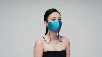 Teal Satin Mask - LEEHWA WEDDING