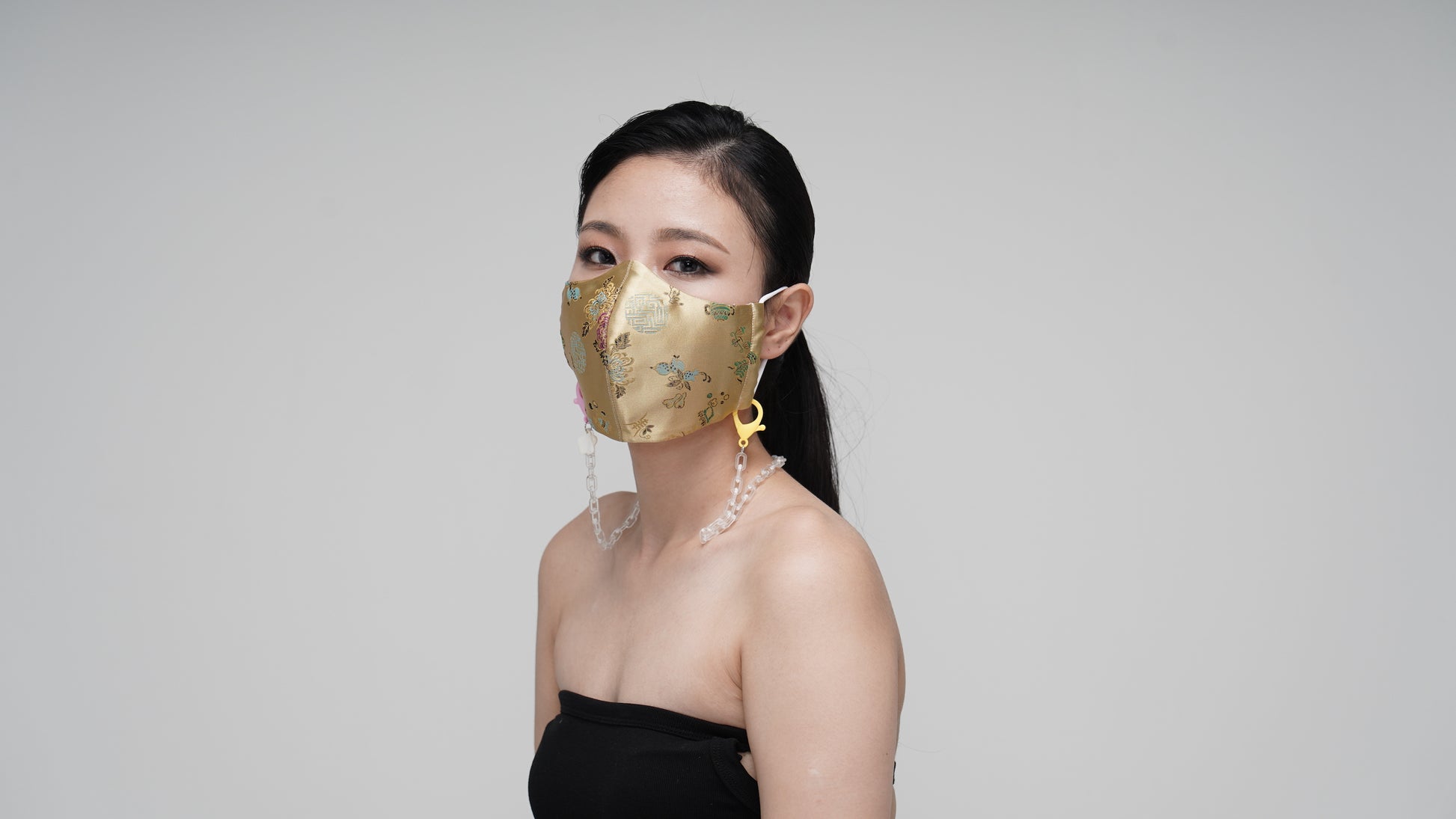 Caramel Satin Mask - LEEHWA WEDDING