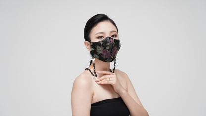 Black Satin Mask - LEEHWA WEDDING