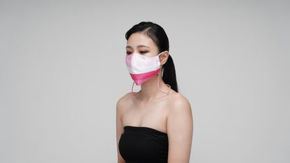 Pink Striped Mask - LEEHWA WEDDING