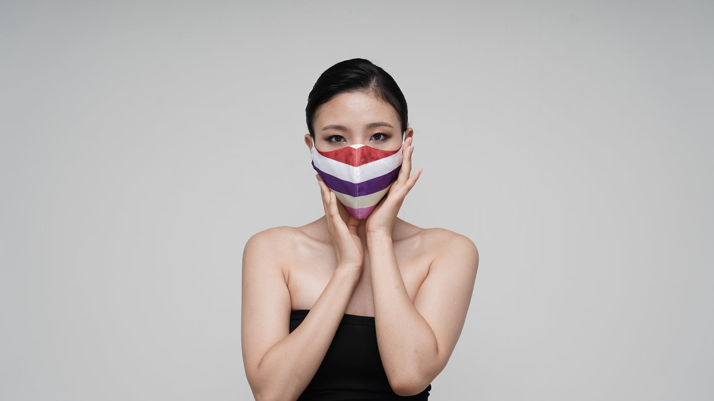 Terra Cotta Rainbow Mask - LEEHWA WEDDING