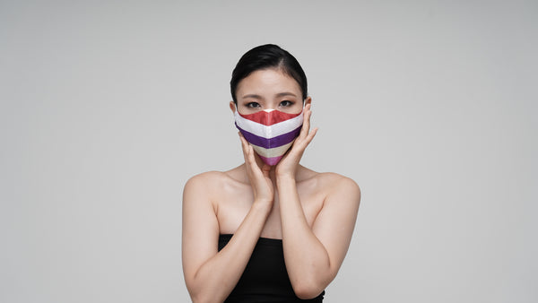 Terra Cotta Rainbow Mask - LEEHWA WEDDING