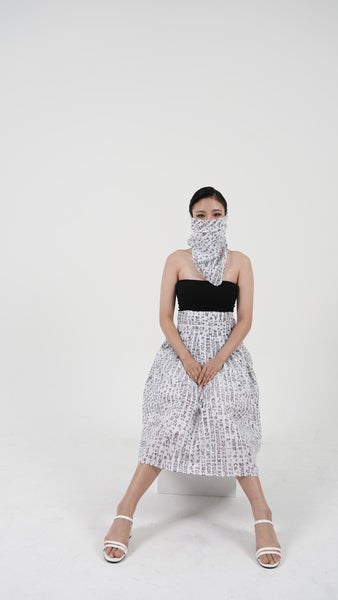 Korean Hangul Scarf and Skirt - LEEHWA WEDDING