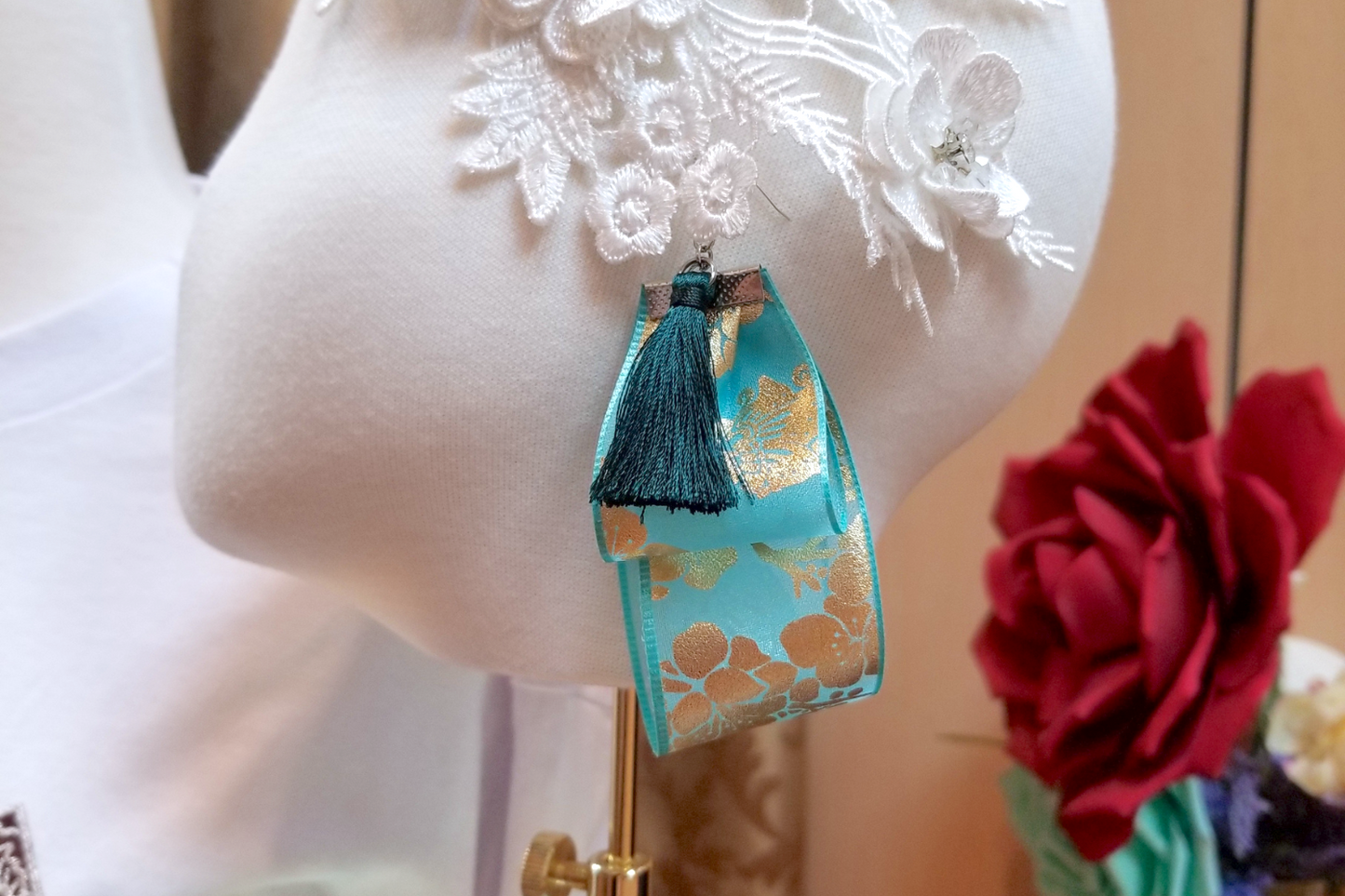 Sky & Forest Hanbok Earrings