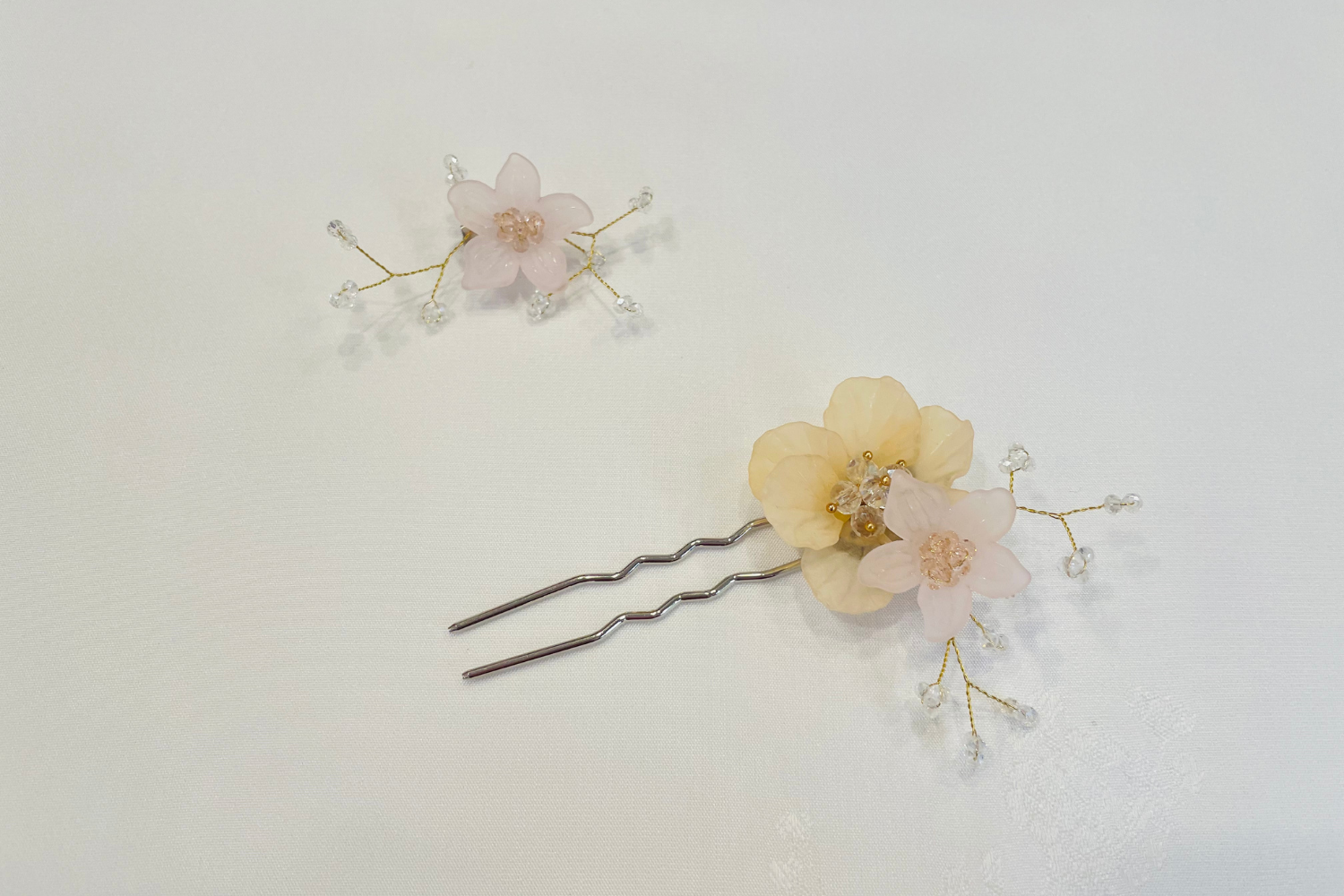 Blush Flower Modern Korean Hair Pin & Brooch