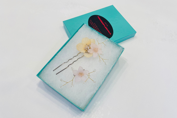 Blush Flower Modern Korean Hair Pin & Brooch