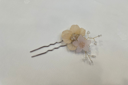 Blush Flower Modern Korean Hair Pin & Brooch