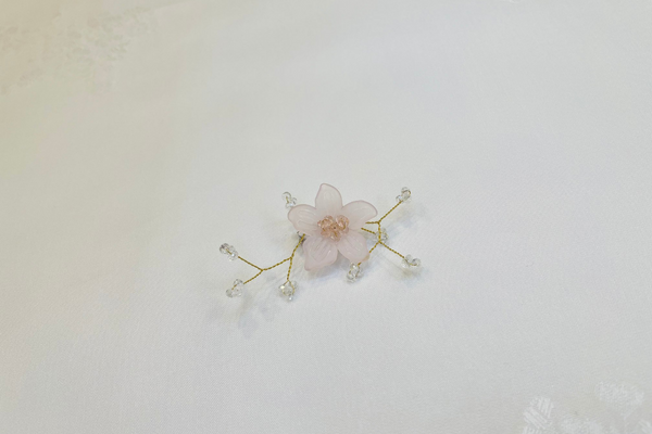Blush Flower Modern Korean Hair Pin & Brooch