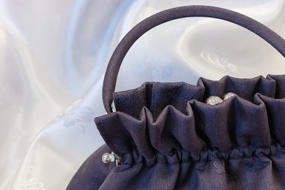 Korean Traditional Silk Pearl Clasp Handbag - LEEHWA WEDDING
